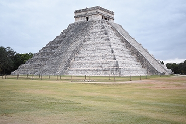 On the final night of the closing ceremony for IYL2015, participants were treated to tours of Chichen Itza, lectures on archaeoastronomy and a light display projected onto the side of El Castillo, the massive pyramid at the center of Mayan culture. Photo credit: J.Bardi/AIP